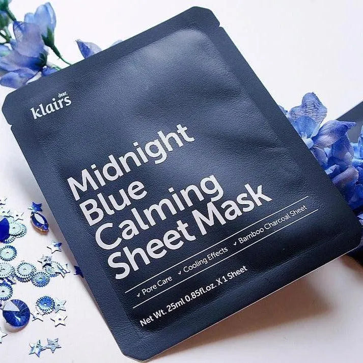 Dear Klairs Midnight Blue Calming Sheet Mask