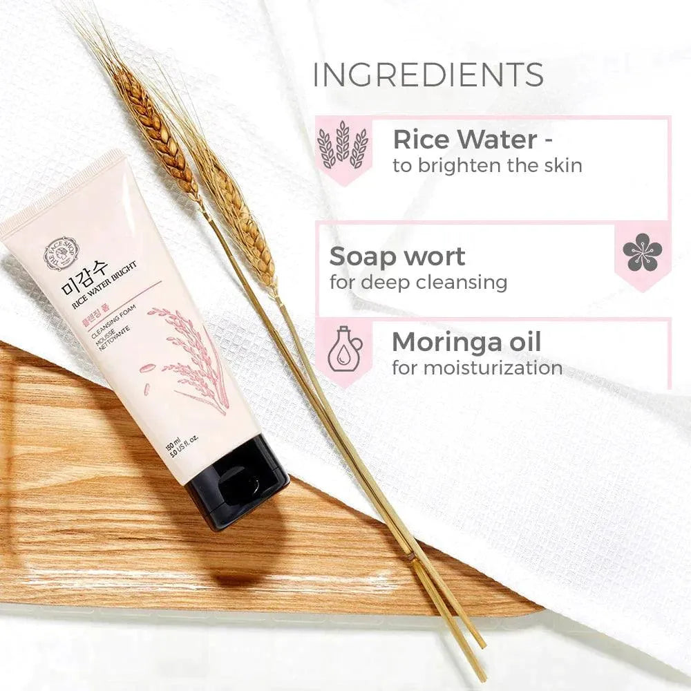 The Face Shop Rice Water Bright Cleansing Foam