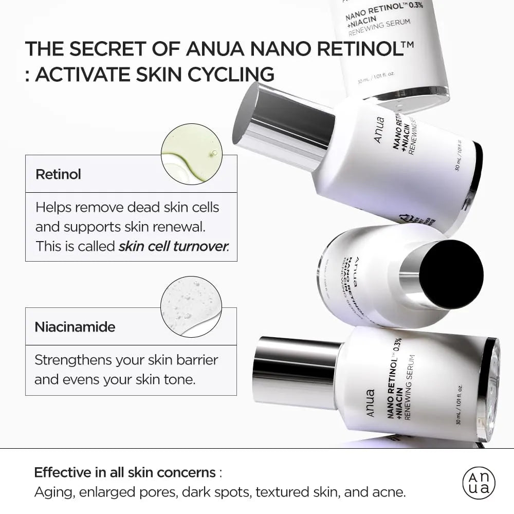 Anua Anua Retinol 0.3% + Niacin Renewing Serum