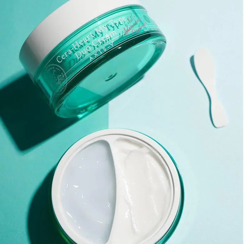 AXIS-Y Cera-Heart My Type Duo Cream jar with dual textures, Korean skincare at Me Time Groningen