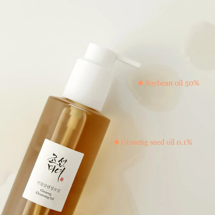 Beauty of Joseon Ginseng Cleansing Oil bottle on white background, Korean skincare Nederland