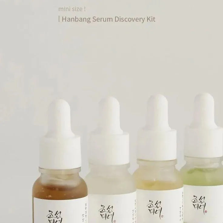 Beauty of Joseon Hanbang Serum Discovery Kit mini bottles, Korean skincare at Me Time Groningen