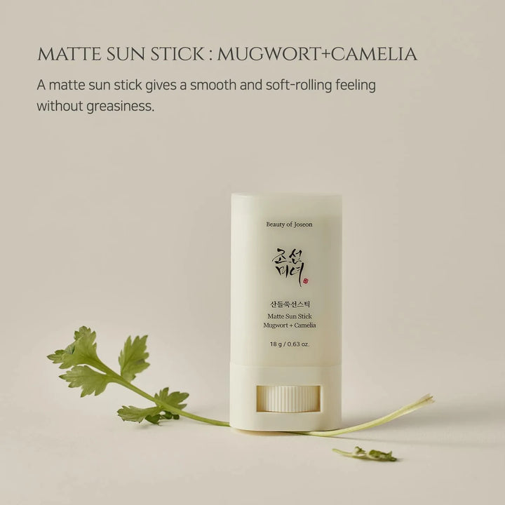 Beauty of Joseon Matte Sun Stick : Mugwort + Camelia SPF50+ PA++++