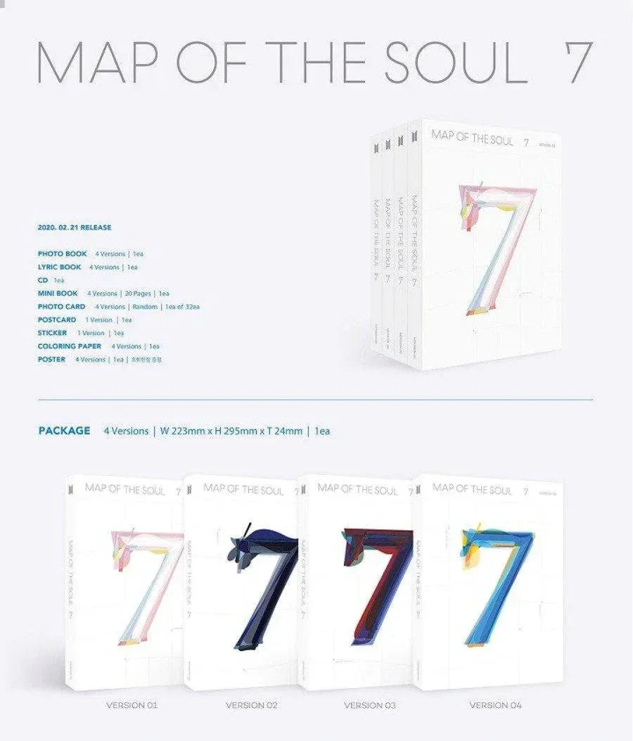 MAP OF THE SOUL : 7 (4th Studio Album)
