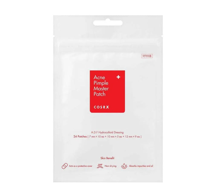 COSRX Acne Pimple Master Patch Korean skincare product in white pouch, Me Time Groningen