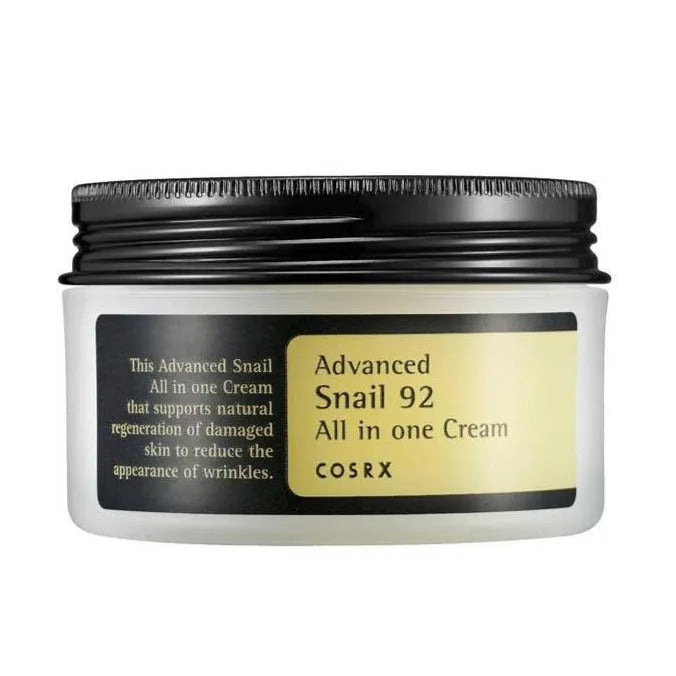 COSRX Advanced Snail 92 All in One Cream jar, Korean skincare product at Me Time Groningen