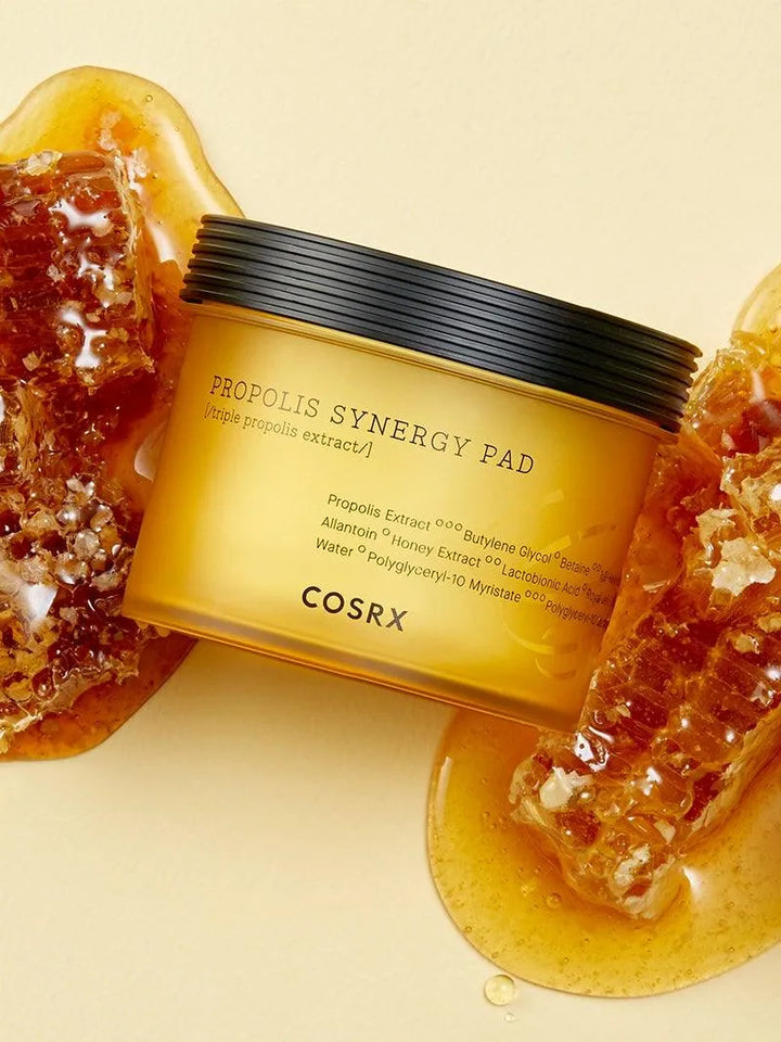COSRX Propolis Synergy Pad with honeycomb, Korean skincare product at Me Time Groningen