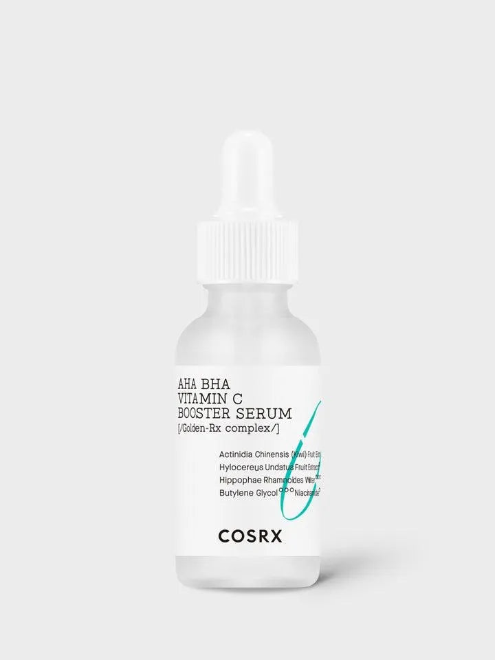 COSRX AHA BHA Vitamin C Booster Serum bottle on white background, Korean skincare Nederland