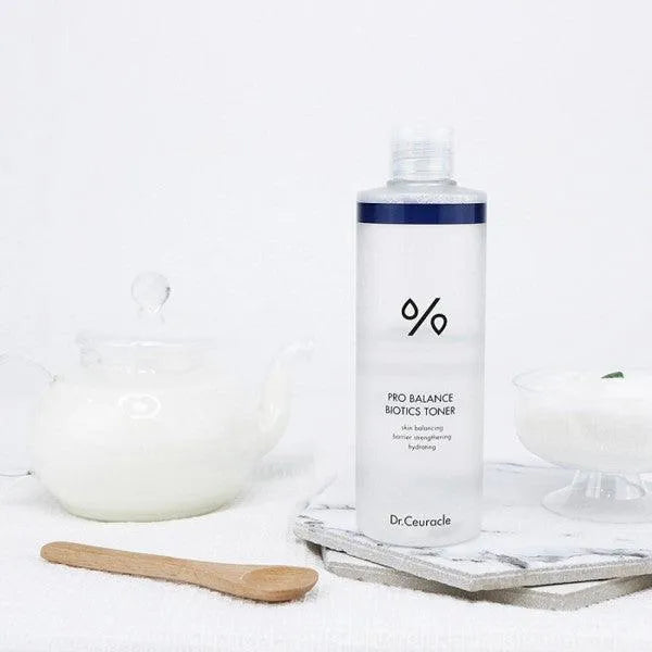 Dr.Ceuracle Pro Balance Biotics Toner bottle on white background, Korean skincare Nederland