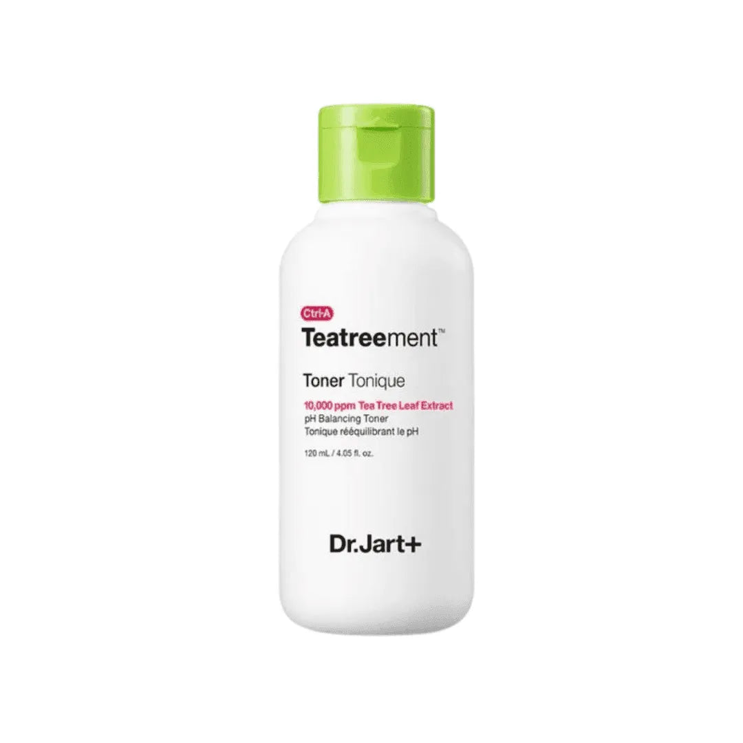 Dr.Jart+ Teatreement Toner bottle with green cap, Korean skincare from Me Time Groningen