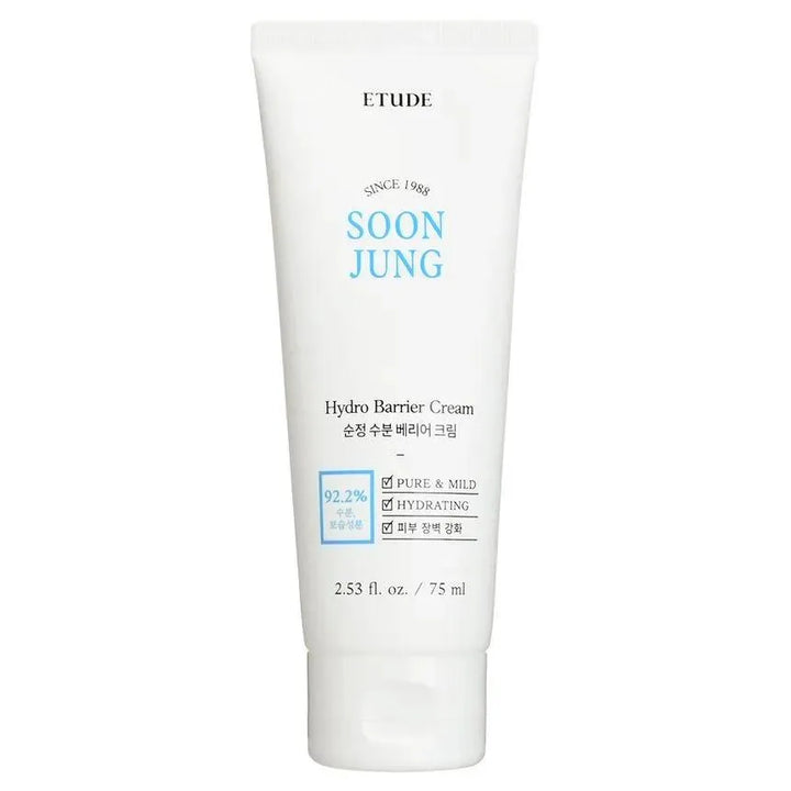 Etude House Soon Jung Hydro Barrier Cream tube, Korean skincare product at Me Time Groningen