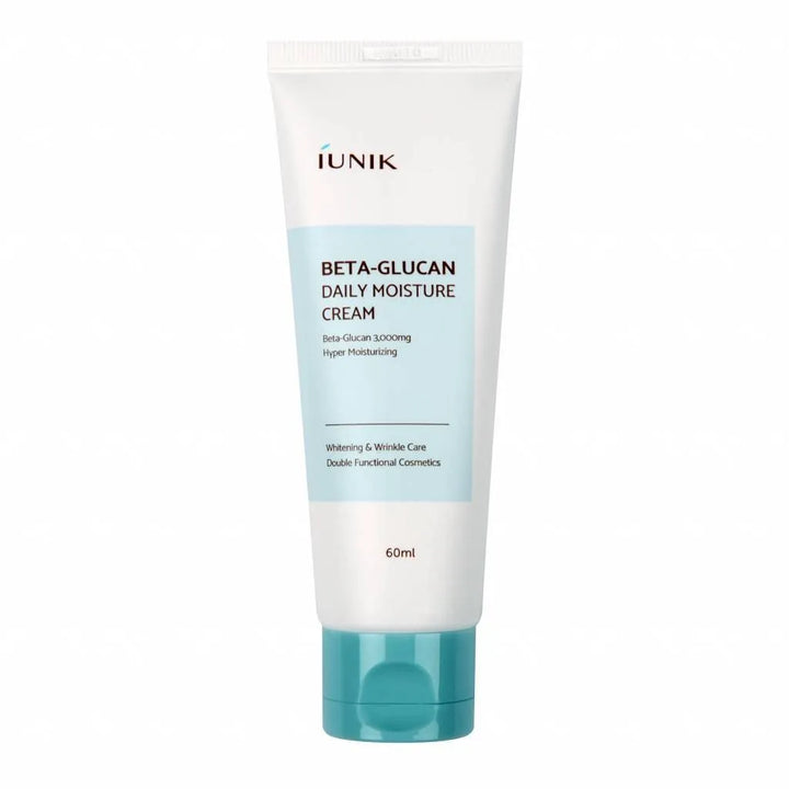 iUNIK Beta-Glucan Daily Moisture Cream 60ml Korean skincare tube on white background