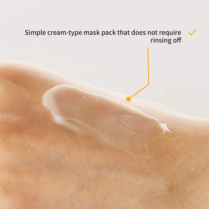 iUNIK Propolis Vitamin Sleeping Mask cream on skin, Korean skincare at Me Time Groningen