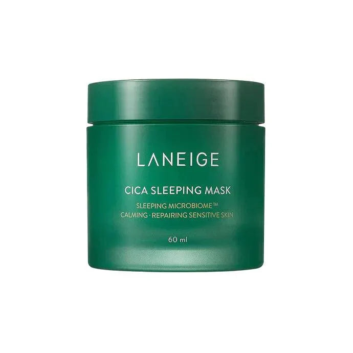 Laneige Cica Sleeping Mask 60ml Korean skincare product in green jar, Me Time Groningen