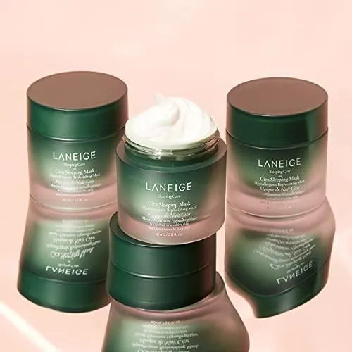 Laneige Cica Sleeping Mask jars on display, Korean skincare at Me Time Groningen