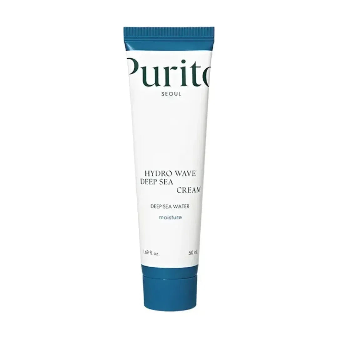 Purito Hydro Wave Deep Sea Cream tube, Korean skincare product at Me Time Groningen