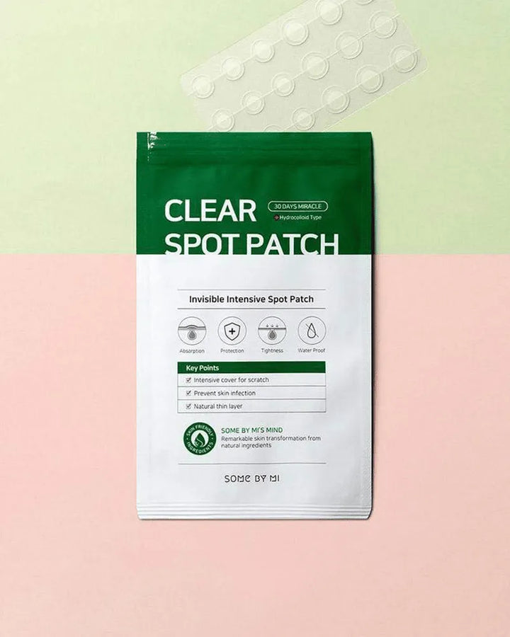 Some By Mi Clear Spot Patch Korean skincare product on pastel background, Me Time Groningen