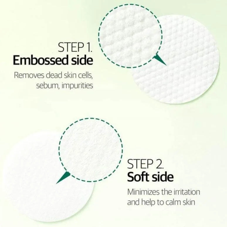 Close-up of Some By Mi Miracle Truecica Clear Pad with embossed and soft sides for skincare at Me Time Groningen