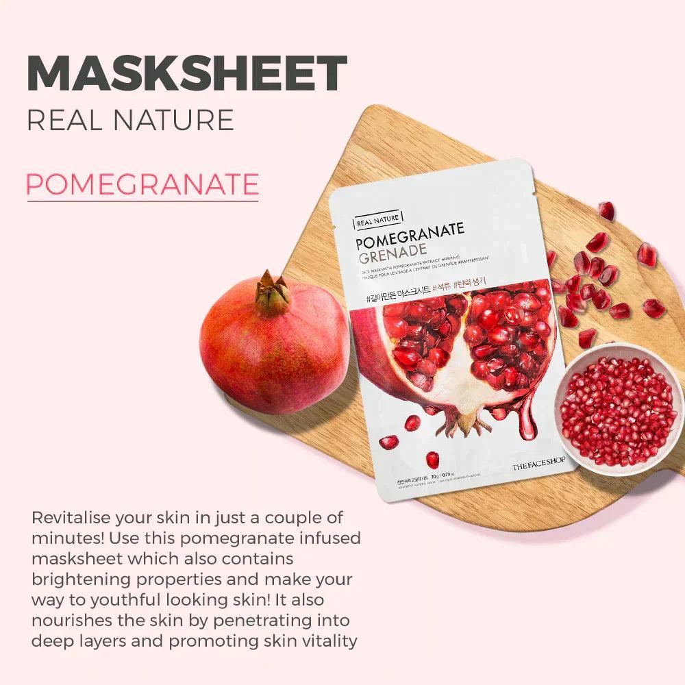 The Face Shop Real Nature Face Mask Pomegranate