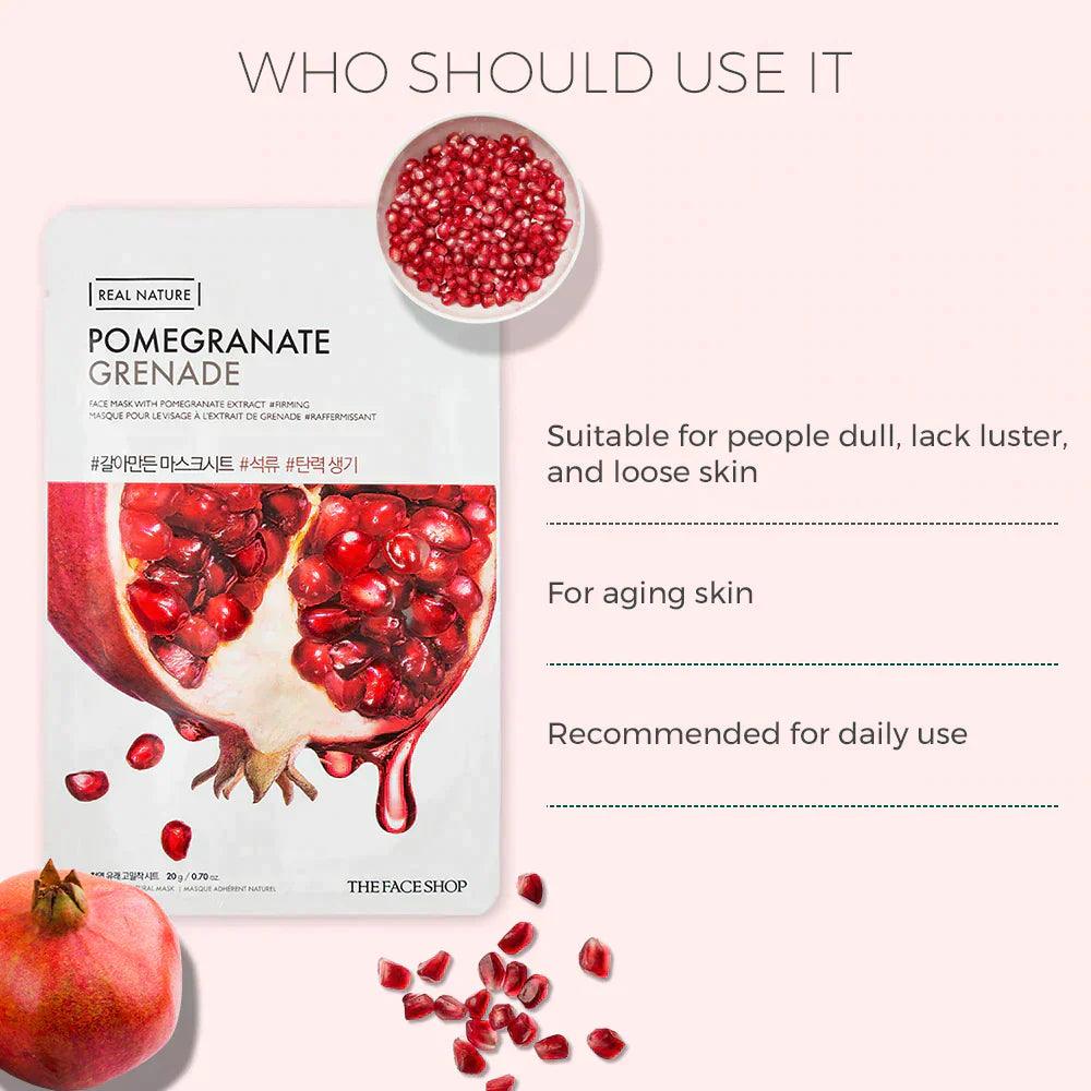 The Face Shop Real Nature Face Mask Pomegranate